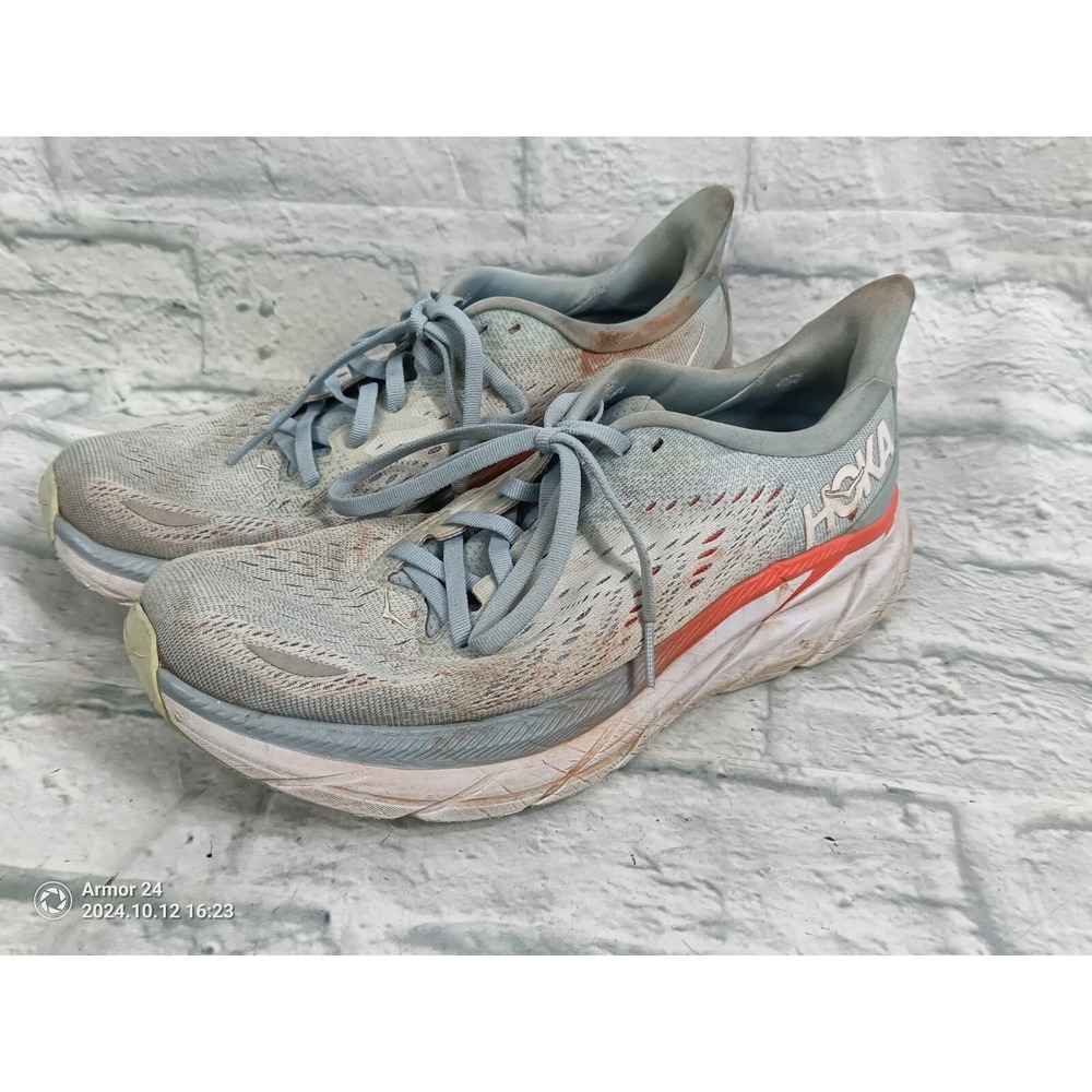 Hoka One One Clifton 8 Womens Size 8.5B  Athletic Running Shoes Sneakers S16